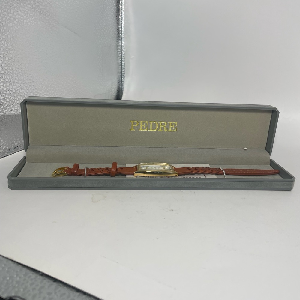 Pedre Dual Time Women’s Watch Braided Leather Strap New - Picture 10 of 10